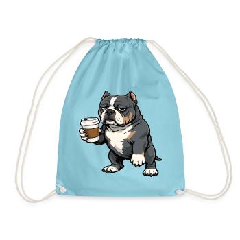 American Bully Bully Pit Bullys Bullybesitzer  - Turnbeutel - Aqua - Vorne