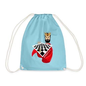 Gambit-König - Turnbeutel - Aqua - Vorne