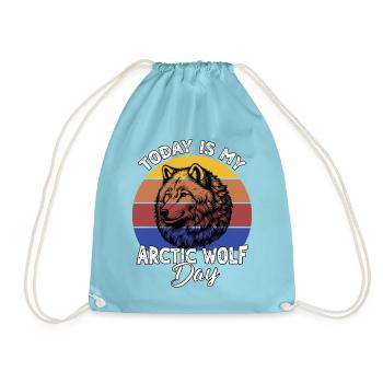 Polarwolf Arctic Wolf - Turnbeutel - Aqua - Vorne