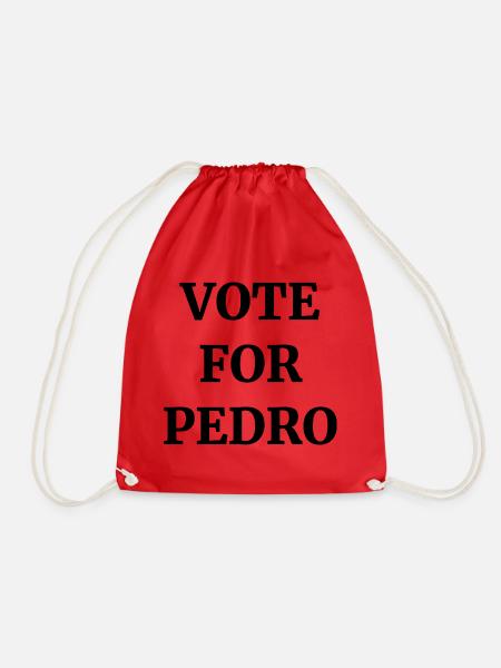 Vote for Pedro für alle Napoleon Fans - Turnbeutel - Rot