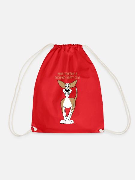 Podenco Smile - Turnbeutel - Rot
