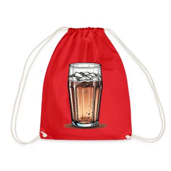 Cola-Glas - Turnbeutel - Rot - Vorne