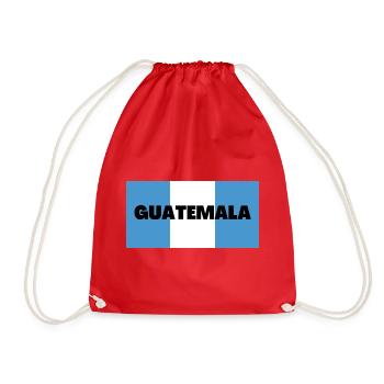 Guatemala in guatemaltekischen Flaggenfarben - Turnbeutel - Rot - Vorne