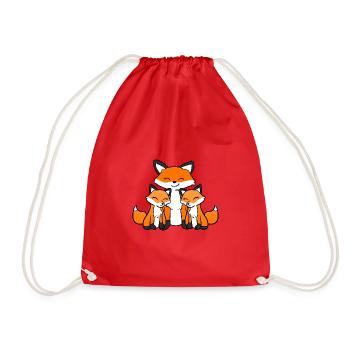 Twin Fox - Turnbeutel - Rot - Vorne