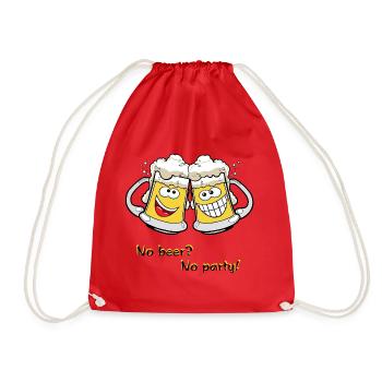 Chopes à bière - Sac de sport léger - rouge - Devant