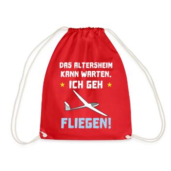 das altersheim kann warten - Turnbeutel - Rot - Vorne