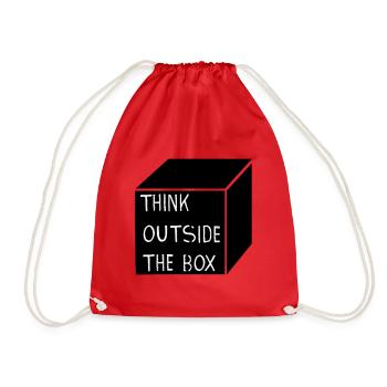 THINK OUTSIDE THE BOX - Turnbeutel - Rot - Vorne