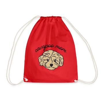 cavapoo mom - Turnbeutel - Rot - Vorne