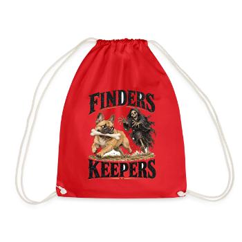  Finders Keepers Französische Bulldogge Mit - Turnbeutel - Rot - Vorne