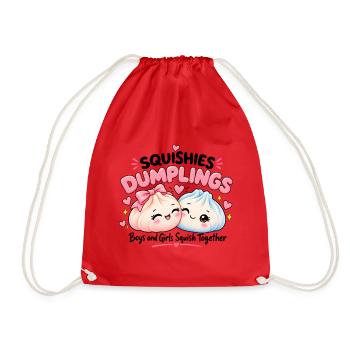 Squishy Dumplings – Boys & Girls - Turnbeutel - Rot - Vorne