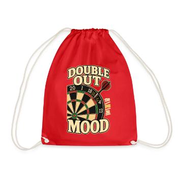 DOUBLE OUT MOOD - Turnbeutel - Rot - Vorne