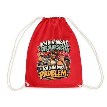 Ich bin Das Problem Aufsicht Meme - Turnbeutel - Rot - Vorne