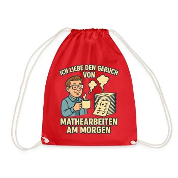 Matheduft am Morgen - Turnbeutel - Rot - Vorne