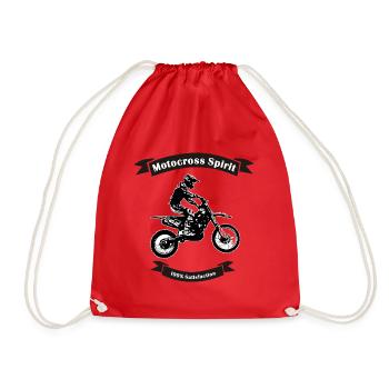 motocross spirit - Turnbeutel - Rot - Vorne