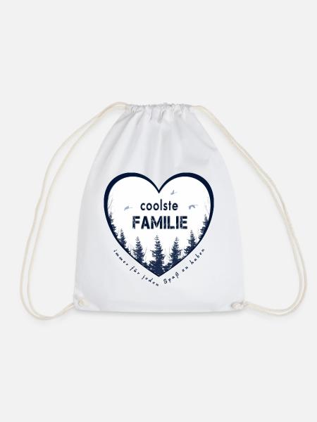 coolste Familie - Turnbeutel - Weiß