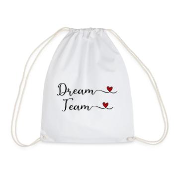 Dream Team - Drawstring Bag - white - Front