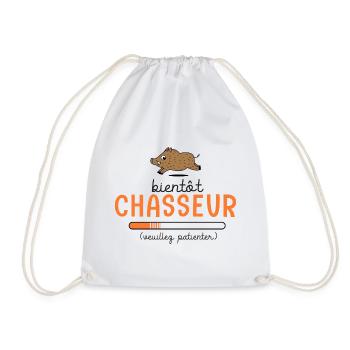 Bientôt Chasseur Body Bébé Cadeau Papa Chasse - Sac de sport léger - blanc - Devant