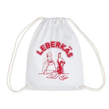 Leberkäs - Leberkäse Metzger - Turnbeutel - Weiß - Vorne