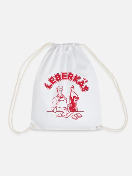 Leberkäs - Leberkäse Metzger - Turnbeutel - Weiß