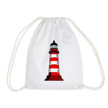 Lighthouse - Drawstring Bag - white - Front