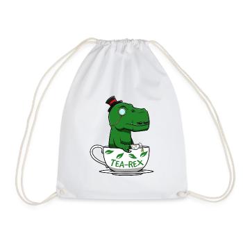 T-rex - Turnbeutel - Weiß - Vorne