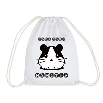 Obey your Hamster - Turnbeutel - Weiß - Vorne