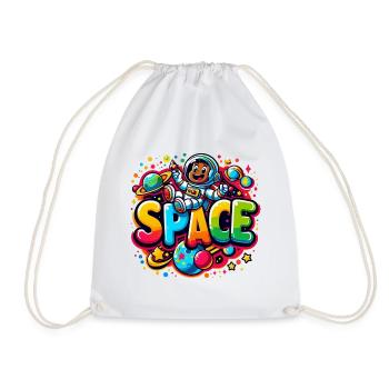 Space Astronautenkind - Turnbeutel - Weiß - Vorne