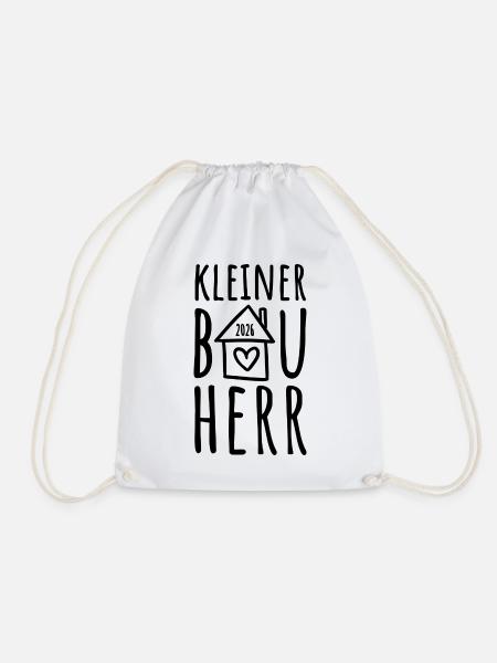 Kleiner Bauherr 2026 - Turnbeutel - Weiß