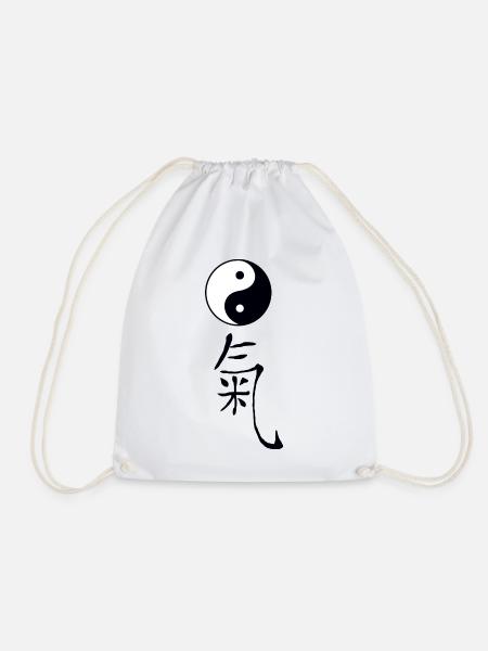 tao qi - Turnbeutel - Weiß