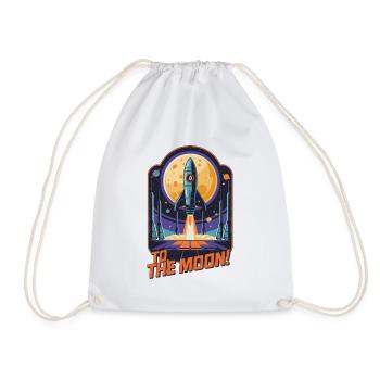 Vers la Lune - Sac de sport léger - blanc - Devant