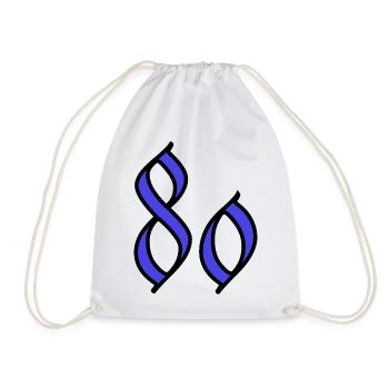 80. 80 ANS. 80e ANNIVERSAIRE. ANNIVERSAIRE 80 ANS. - Sac de sport léger - blanc - Devant