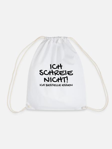 Baby Babysprüche witzig Geschenk lustig - Turnbeutel - Weiß