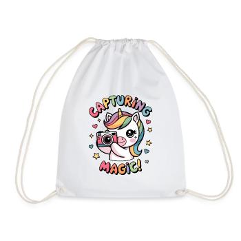 Capturer la magie ! - Sac de sport léger - blanc - Devant