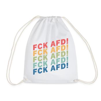 FCK AFD - Turnbeutel - Weiß - Vorne