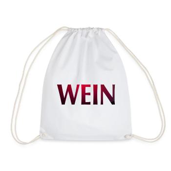 Wein - Turnbeutel - Weiß - Vorne