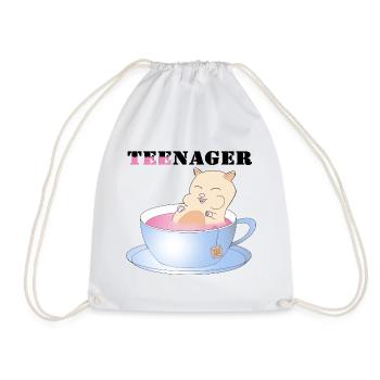 Teenager, Tee-Nager - Turnbeutel - Weiß - Vorne