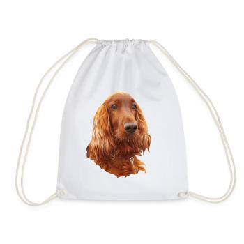 Irish Setter Red - Drawstring Bag - white - Front