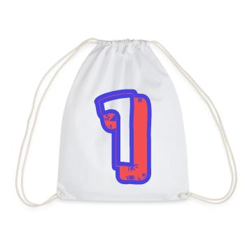 1. 1 AN. 1er ANNIVERSAIRE. ANNIVERSAIRE 1 AN - Sac de sport léger - blanc - Devant