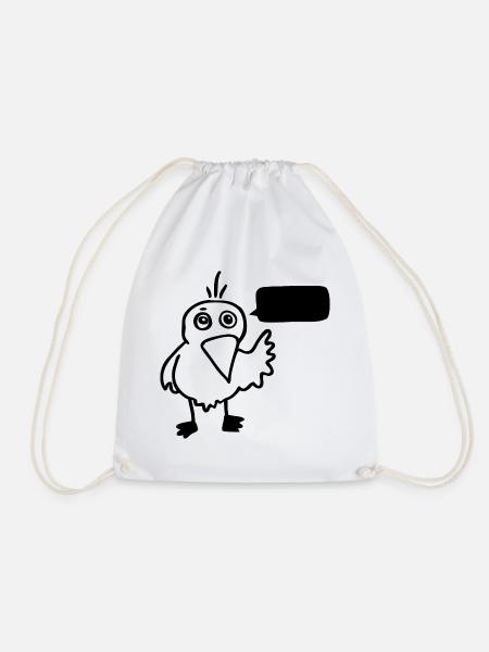 Kleiner Vogel - Turnbeutel - Weiß