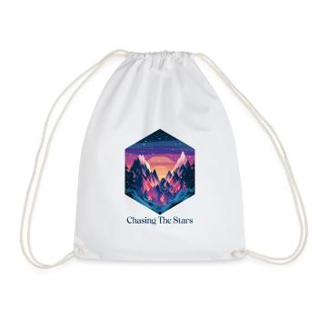 Chasing The Stars - Drawstring Bag - white - Front