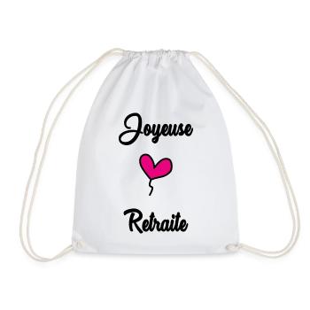 RETIREMENT. HAPPY RETIREMENT. HAPPY RETIREMENT - Drawstring Bag - white - Front