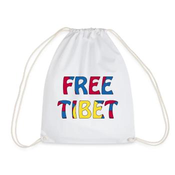 free tibet - Turnbeutel - Weiß - Vorne