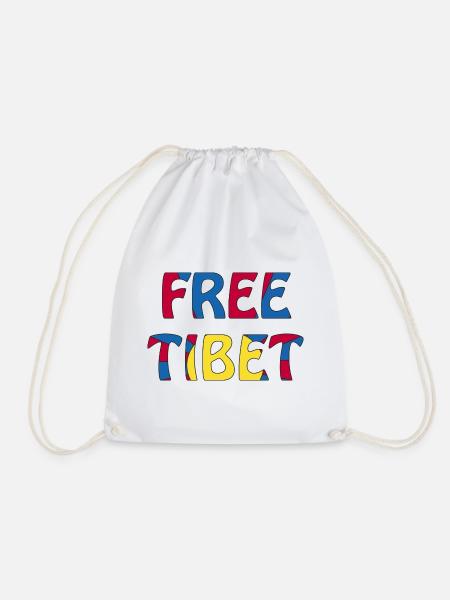 free tibet - Turnbeutel - Weiß