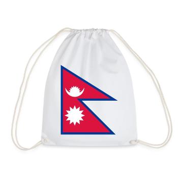 Nepal - Turnbeutel - Weiß - Vorne