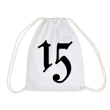 15. 15 ANS. 15e ANNIVERSAIRE. ANNIVERSAIRE 15 ANS. - Sac de sport léger - blanc - Devant