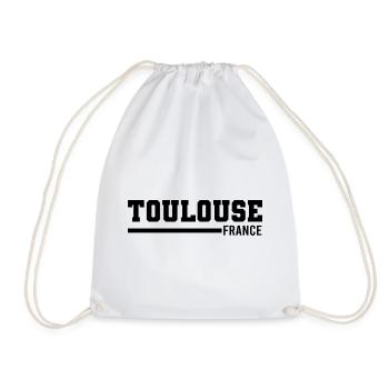Toulouse | Frankreich - Turnbeutel - Weiß - Vorne