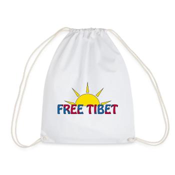 free tibet - Turnbeutel - Weiß - Vorne