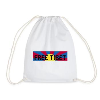 free tibet - Turnbeutel - Weiß - Vorne