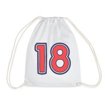 18. 18 YEARS OLD - Drawstring Bag - white - Front