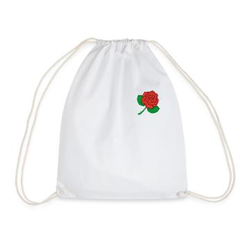 Rose - Turnbeutel - Weiß - Vorne